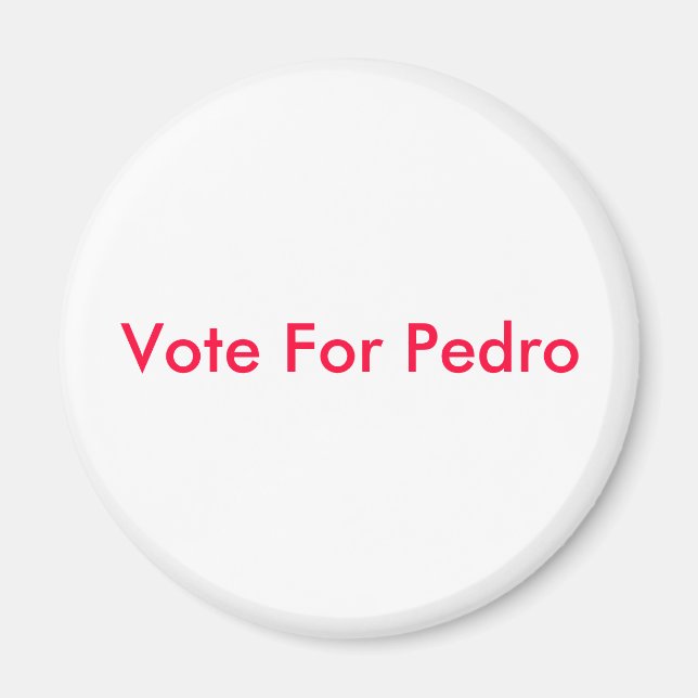 Imán Votar por Pedro (Frente)