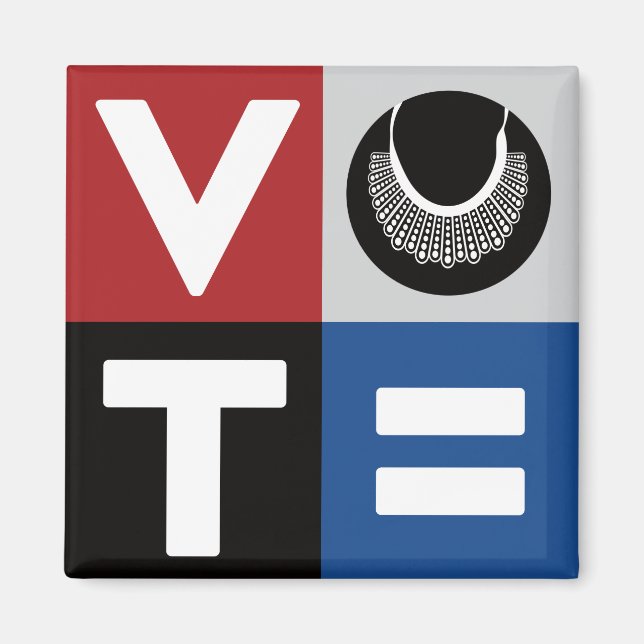 Imán Votar por RBG e Igualdad para Todos (Frente)