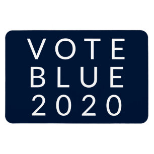 Imán Vote Blue 2020 Biden Harris USA Simple Minimal