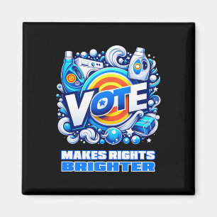 Imán Vote Detergent Bright Funny Vintage 2024