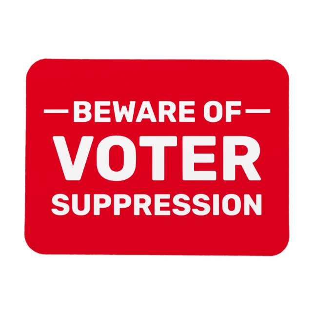 Imán Vote Early! Don't Wait! Beware Voter Suppression (Horizontal)