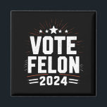 Imán Vote Felon Trump 2024 Divertido voto electoral<br><div class="desc">Voto Gracioso De Felon Trump En Las Elecciones De 2024 Para El Felon</div>