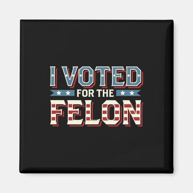 Imán Voté Por El Felon - Donald Trump 2024 (Frente)