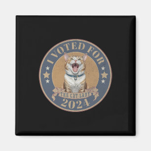 Imán Voté Por Su Kamala Harris La Dama Del Gato Gracios