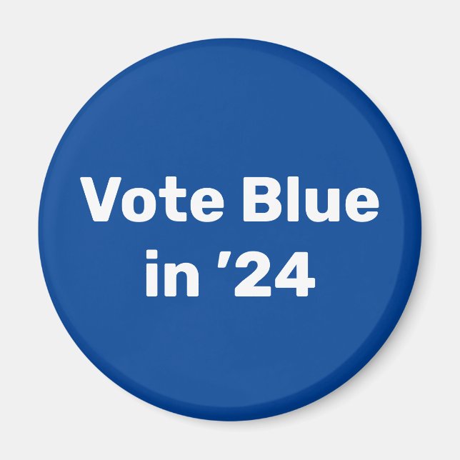 Imán Voto azul en 2024 (Frente)