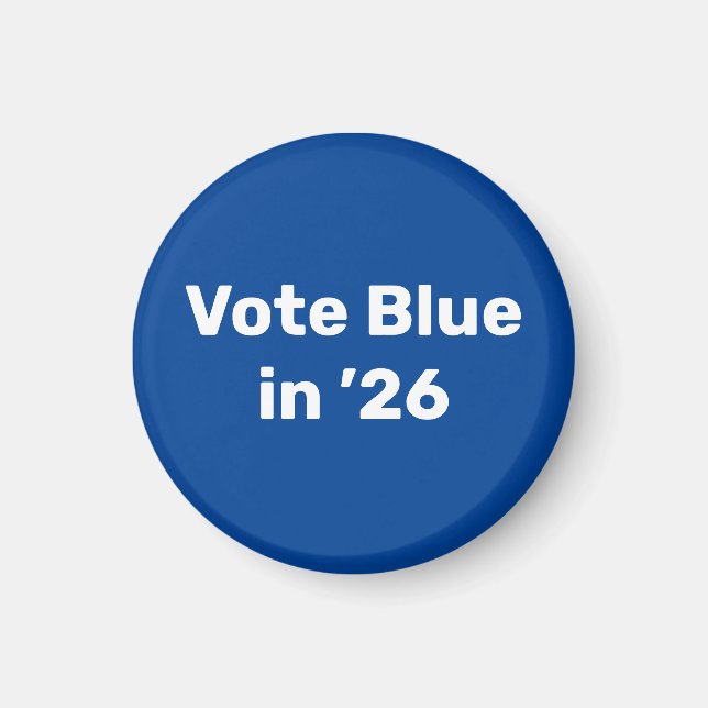 Imán Voto azul en 2026 (Frente)