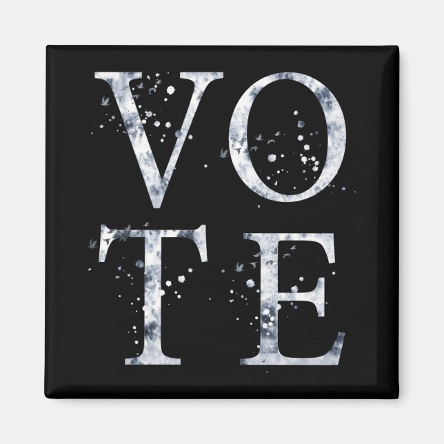 Imán Voto Azul Rústico (Frente)