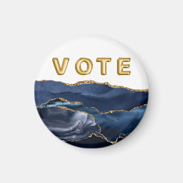 Imán Voto de Ágata Azul Patriótica