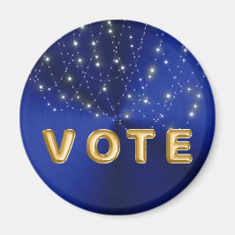 Imán Voto de cascada de estrella de luz azul de mediano