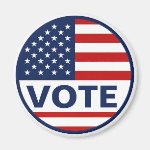 Imán Voto de la bandera estadounidense