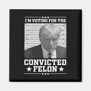 Imán Voto De Mugshot Para El Felon Trump 2024 Trump Con