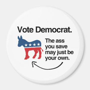 IMÁN VOTO DEMÓCRATA - .PNG