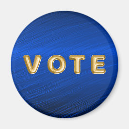 Imán Voto Gráfico Azul Real Metálico