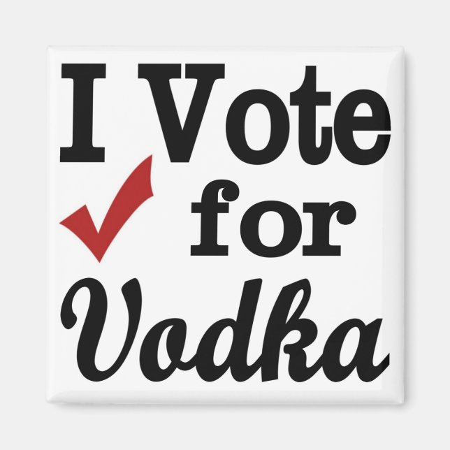 Imán Voto por Vodka (Frente)