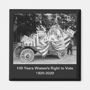 Imán Votos para la foto del desfile del Suffragette de