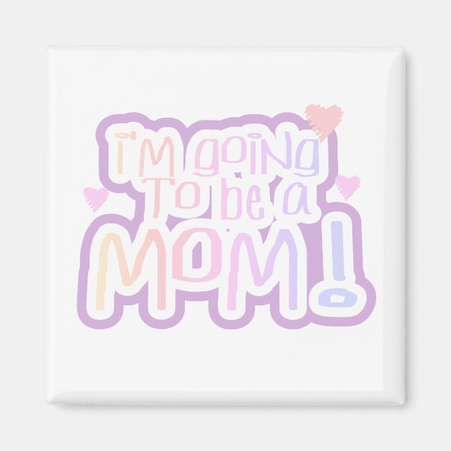 Imán Voy a ser mamá (Frente)