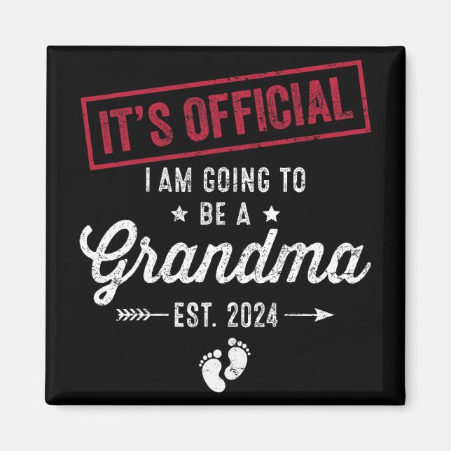 Imán Voy A Ser Primer Día de la Madre De La Abuela (Frente)