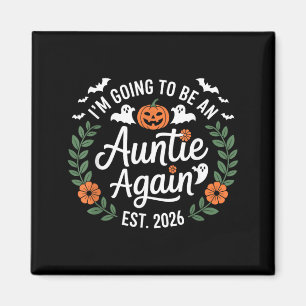 Imán Voy a ser tía de nuevo divertido Halloween