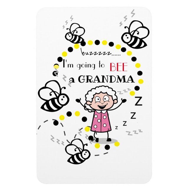 Imán Voy a ser un fondo blanco de la abuela (Vertical)