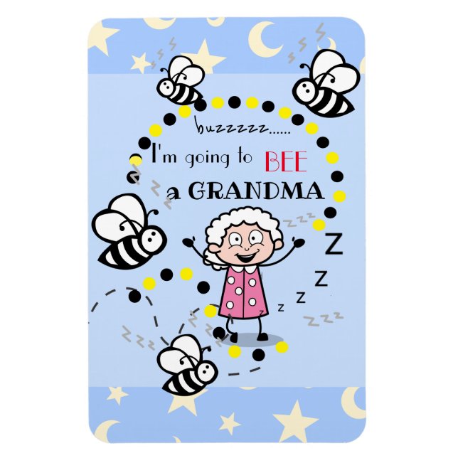 Imán Voy a ser una abuela azul (Vertical)