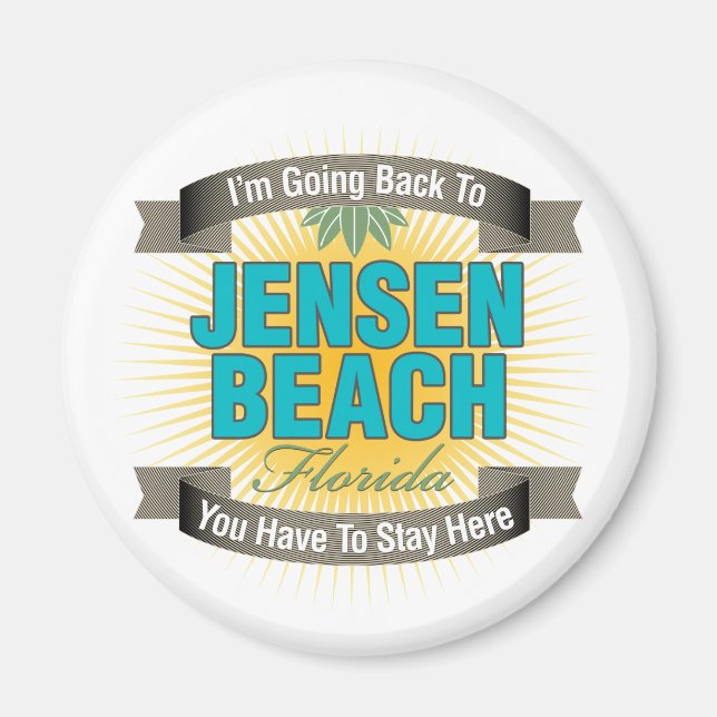 Imán Voy de vuelta a (Jensen Beach) (Frente)