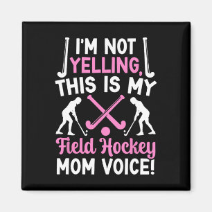Imán Voz de Mamá de Hockey sobre Campo Mamá de un Jugad