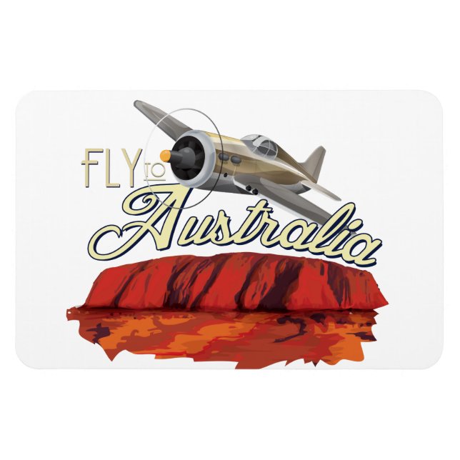 Imán Vuela a Australia (Horizontal)
