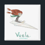 Imán Vuela Iman<br><div class="desc">Chapel vuela en una avión de papel para iniciar una nueva etapa en su vida</div>