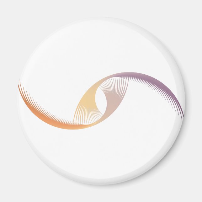 Imán Vuelo abstracto (Frente)