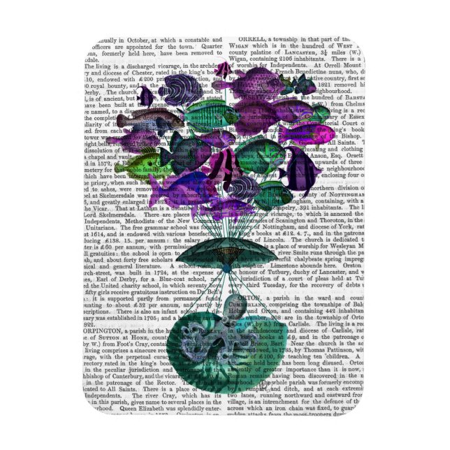 Imán Vuelo Del Globo De Aire Caliente De Pescado (Vertical)