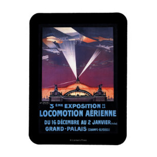 Imán Vuelo plano sobre el poster del reflector