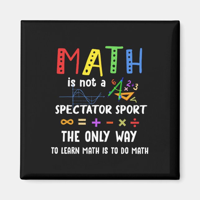 Imán Vuelta al cole Matemáticas no es un deporte de esp (Frente)