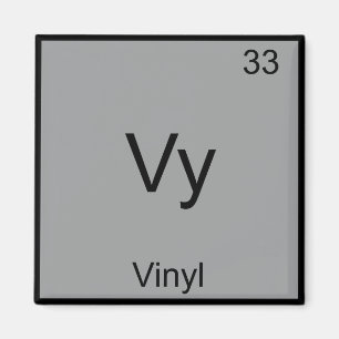 Imán Vy - Vinyl Funny Chemistry Element Symbol T-Shirt