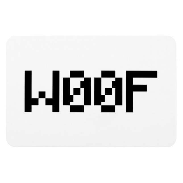 Imán W00F [Sonidos animales de la lengua materna] (Horizontal)
