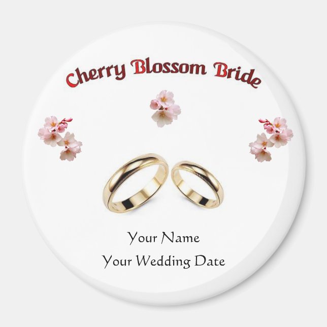 Imán W34 Favor de la boda (Frente)