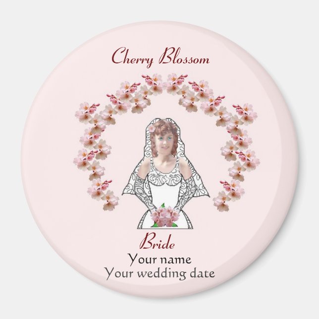 Imán W35 Favor de la boda (Frente)