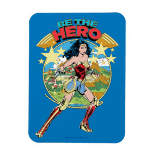 Imán W84 Themyscira Wonoman Retro Comic Art