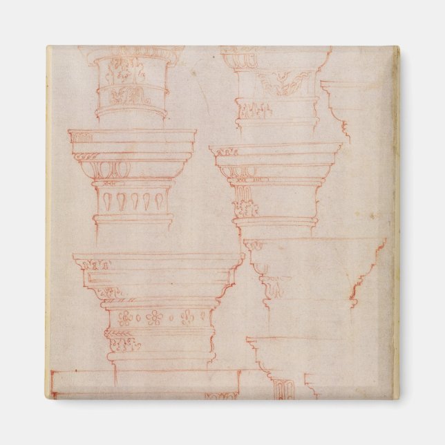 Imán W.18v Estudio de las mayúsculas de columna (Frente)