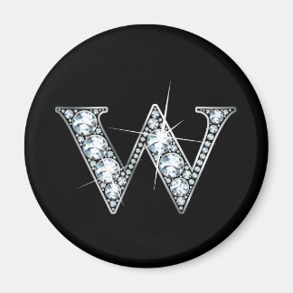 Imán "W" Diamond Bling Magnet
