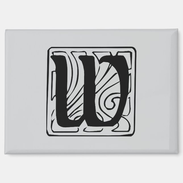 Imán W Monogramm schwarz (Anverso)
