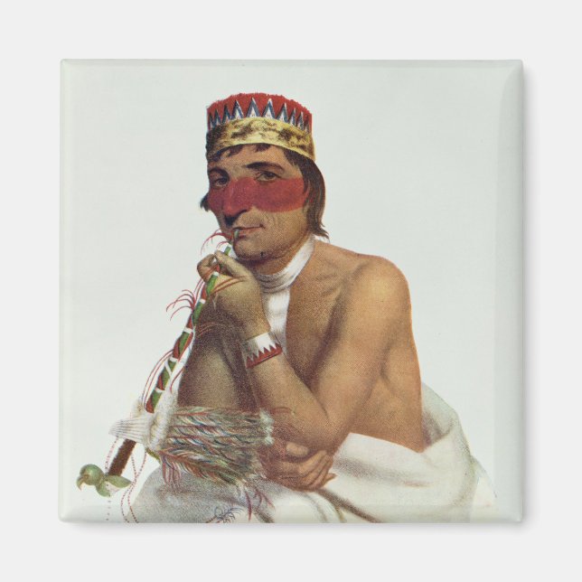 Imán Wa-Em-Boesh-Kaa, jefe de Chippeway (Frente)