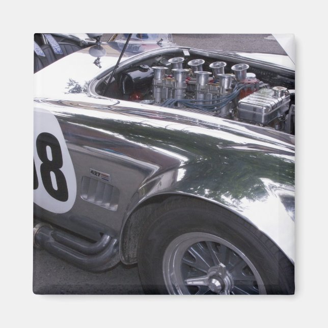 Imán WA, Seattle, automóvil americano clásico. 2 (Frente)