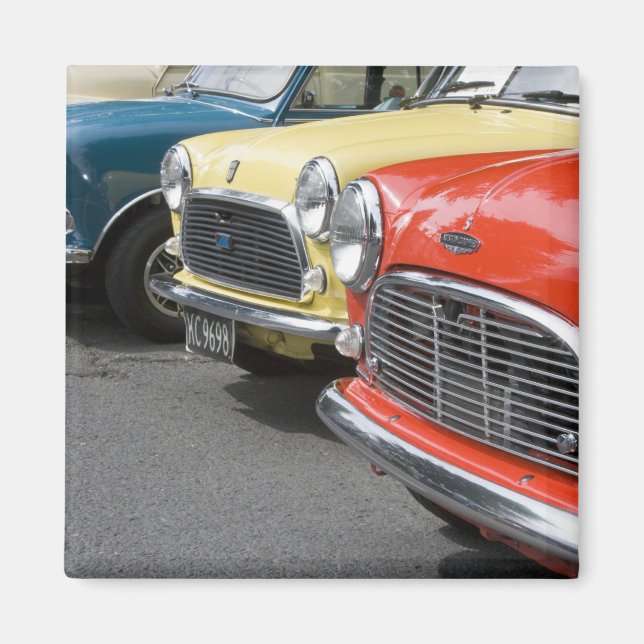 Imán WA, Seattle, automóvil británico clásico. (Frente)