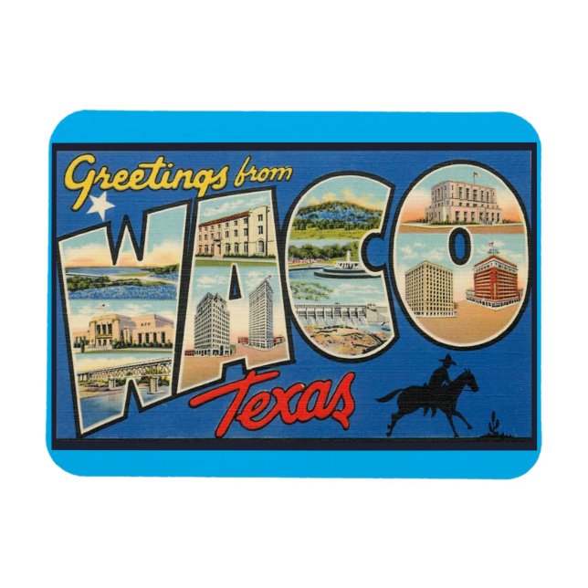 Imán Waco Texas Magnet (Horizontal)