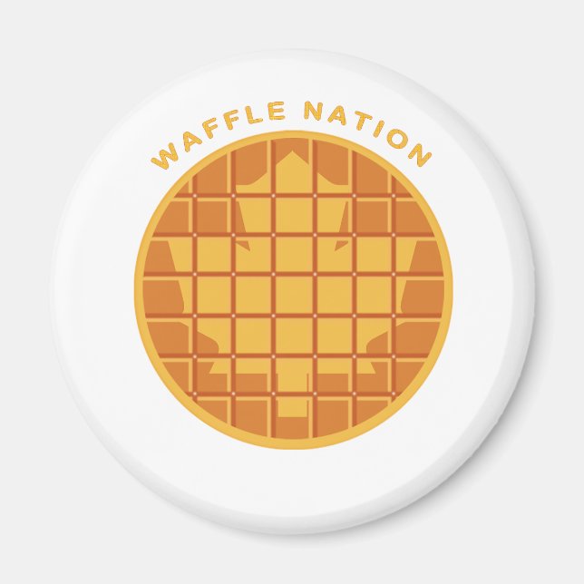 Imán Waffle Nation Magnet (Frente)