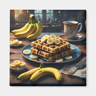 Imán Wafles con Plátanos