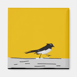 Imán Wagtail Magnet (Amarillo)