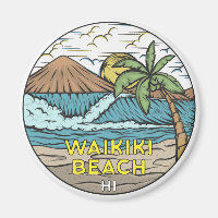Waikiki Beach Hawaii Vintage