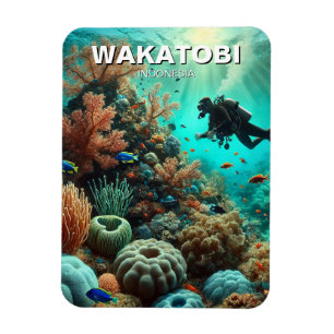 Imán Wakatobi Indonesia Scuba Diver