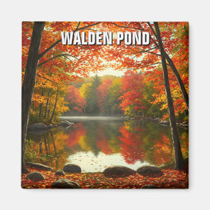 Imán Walden Pond Massachusetts Travel
